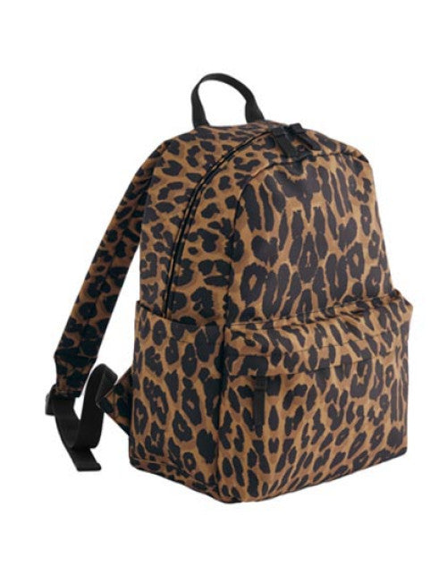 BagBase - Leopard Print Mini Backpack - Leopard Print