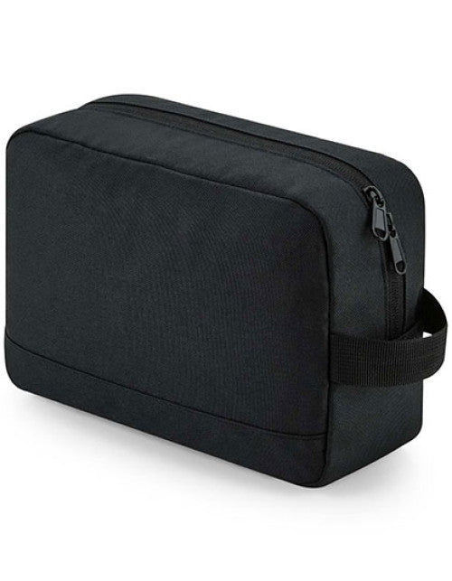 BagBase - Recycled Essentials Wash Bag - Black