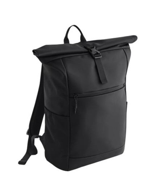 BagBase - Athlux Roll-Top Backpack - Black