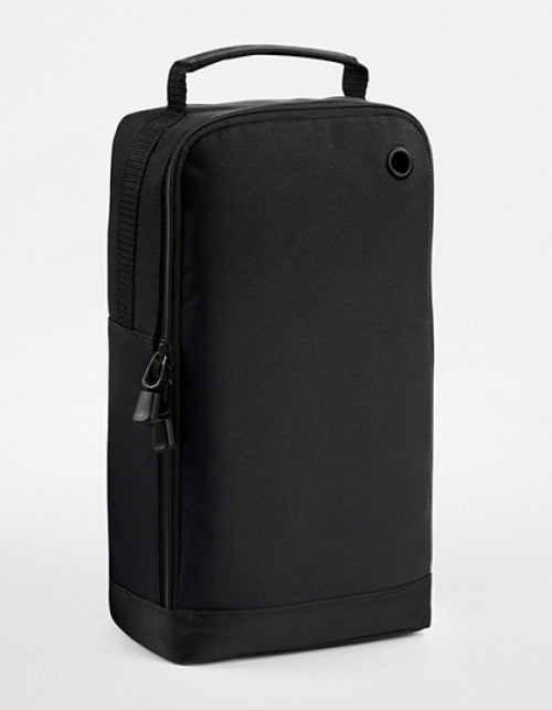 BagBase - Athleisure Sports Shoe / Accessory Bag - Black / Black
