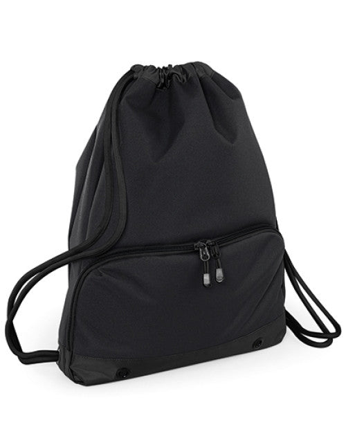 BagBase - Athleisure Gymsac - Black / Black