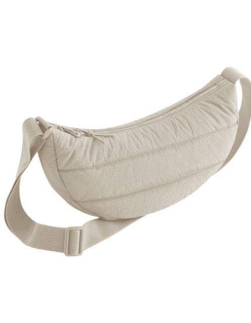 BagBase - Quilted Cross Body Bag - Natural Stone