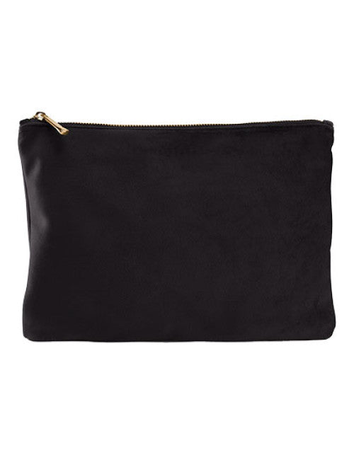 BagBase - Velvet Accessory Pouch - Black Onyx