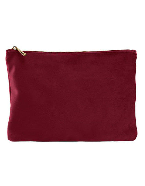 BagBase - Velvet Accessory Pouch - Ruby Red