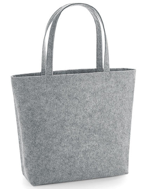 BagBase - Felt Shopper - Grey Melange
