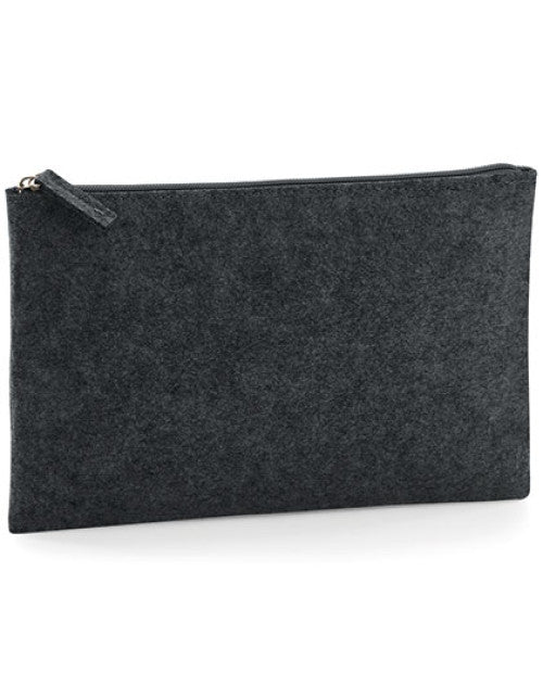 BagBase - Felt Accessory Pouch - Charcoal Melange
