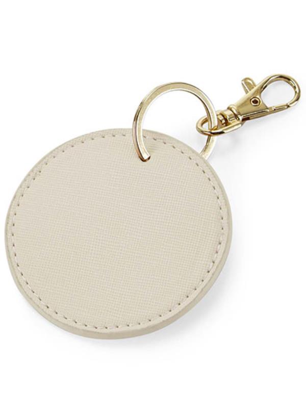 BagBase - Boutique Ronde Sleutelhanger - Oyster