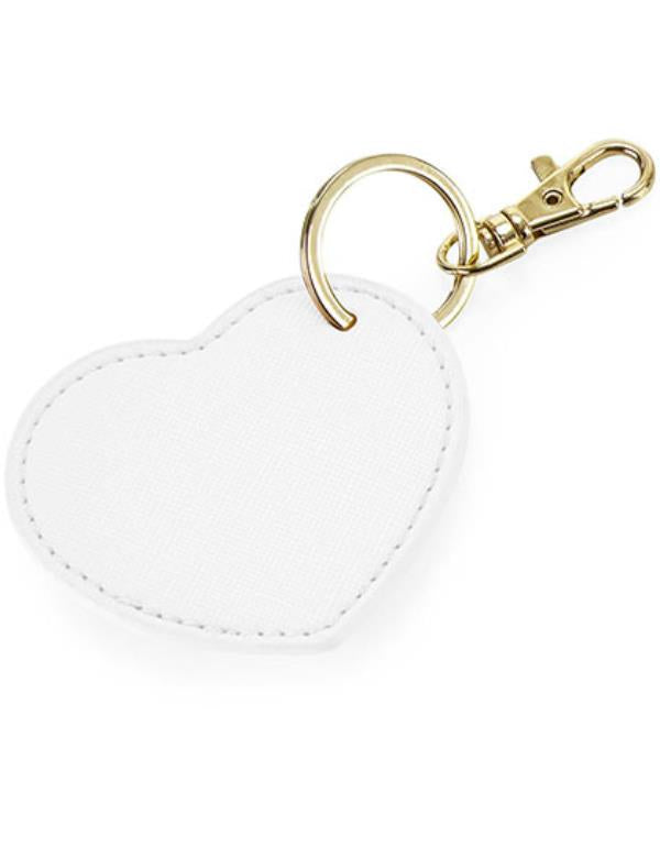 BagBase - Boutique Heart Sleutelhanger - Soft White