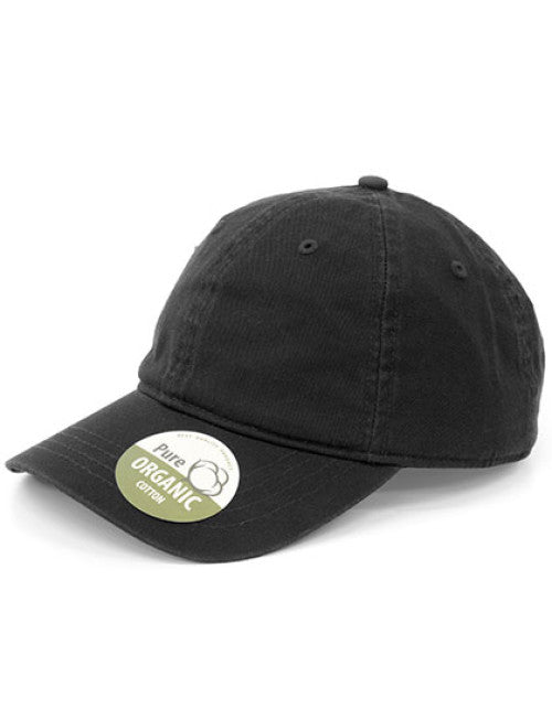 Brain Waves - Organic Cotton Cap Unstructured - Black