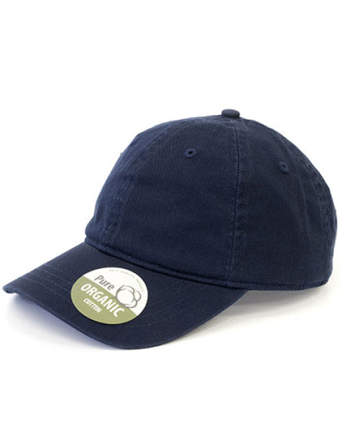 Brain Waves - Organic Cotton Cap Unstructured - Navy