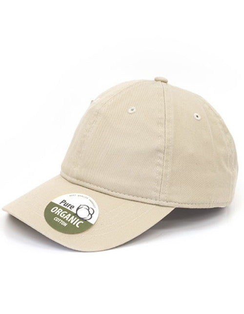 Brain Waves - Organic Cotton Cap Unstructured - Sand