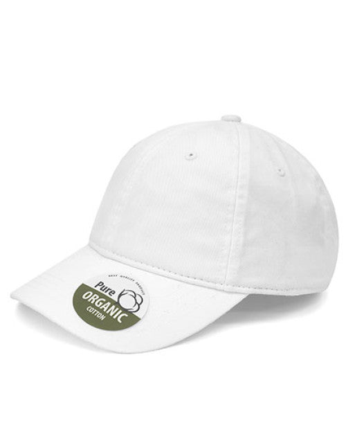 Brain Waves - Organic Cotton Cap Unstructured - White