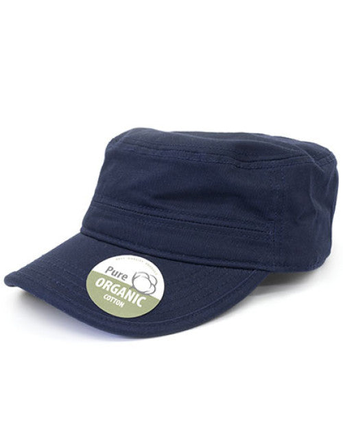 Brain Waves - Organic Cotton Army Cap Washed - Navy