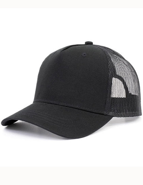 Brain Waves - 5-Panel Trucker Cap Recycled - Black