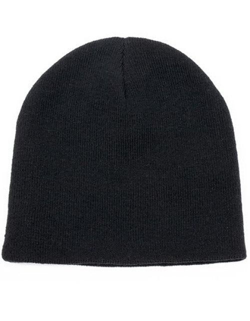 Brain Waves - POLYLANA® Basic Beanie - Black