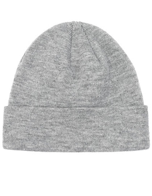 Brain Waves - POLYLANA® Cuff Beanie - Grey Melange