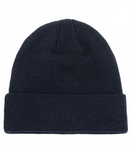 Brain Waves - POLYLANA® Cuff Beanie - Navy