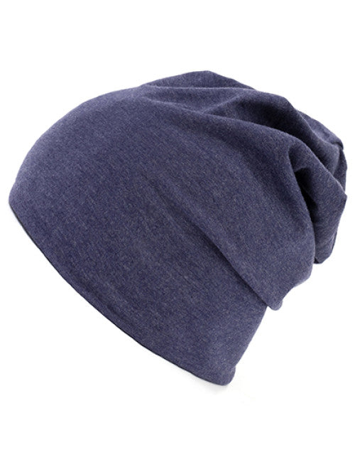 Brain Waves - Organic Cotton 24/7 Beanie - Heather Navy