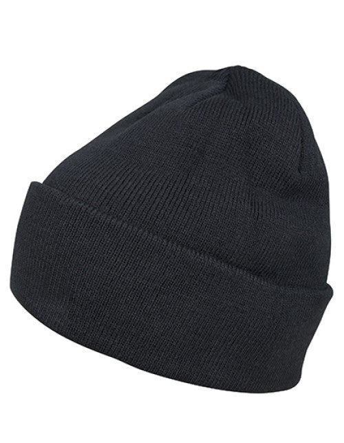 Build Your Brand - Heavy Knit Beanie - Navy
