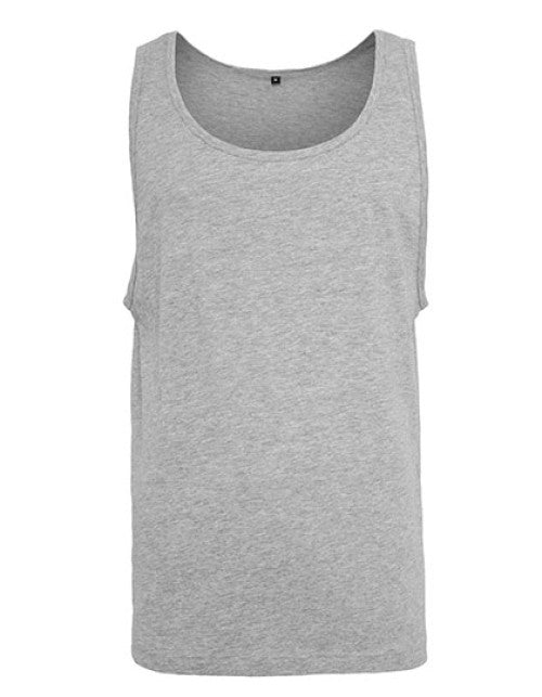 Build Your Brand - Jersey Big Tank - Heather Grey