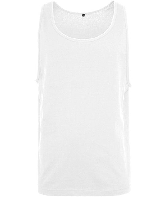 Build Your Brand - Jersey Big Tank - White