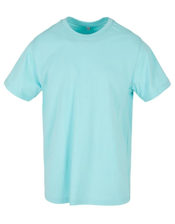 Build Your Brand - Rond Hals T-Shirt - Beryl Blue