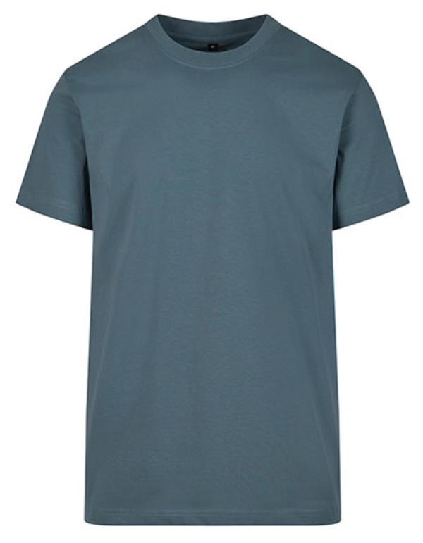 Build Your Brand - Rond Hals T-Shirt - Dusty Blue