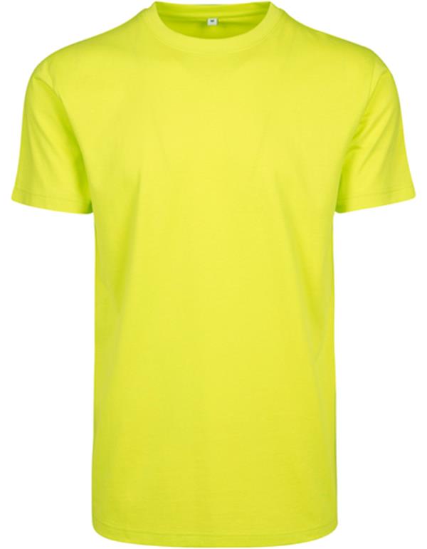 Build Your Brand - Rond Hals T-Shirt - Frozen Yellow