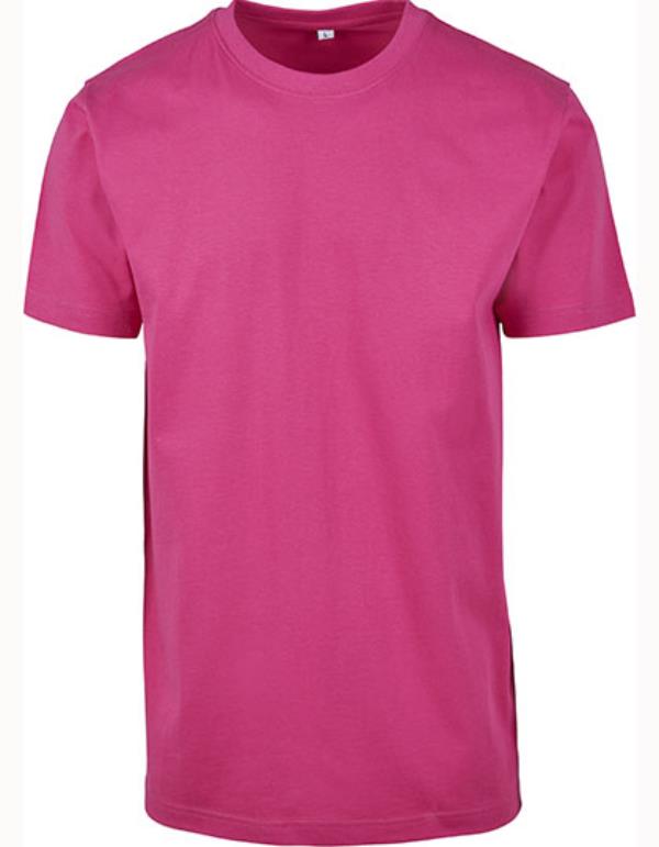 Build Your Brand - T-Shirt Round Neck - Hibiskus Pink 3XL (uitverkoop)
