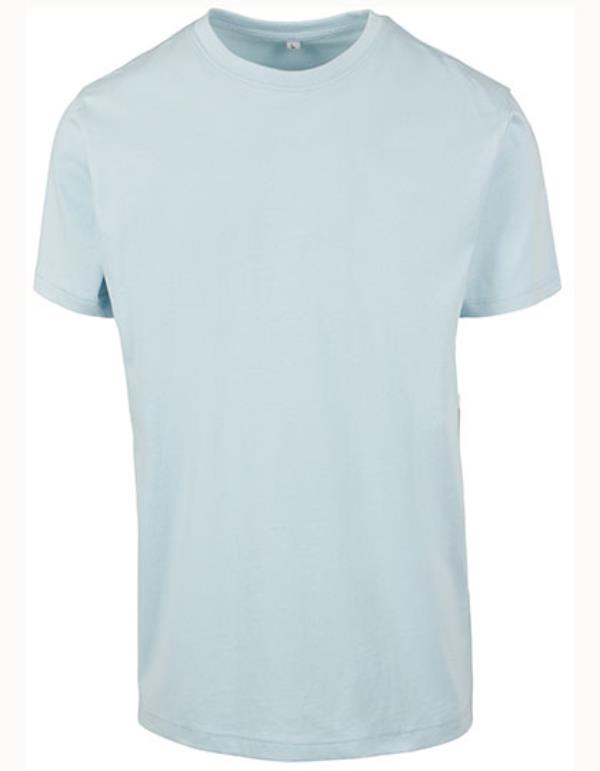 Build Your Brand - Rond Hals T-Shirt - Ocean Blue
