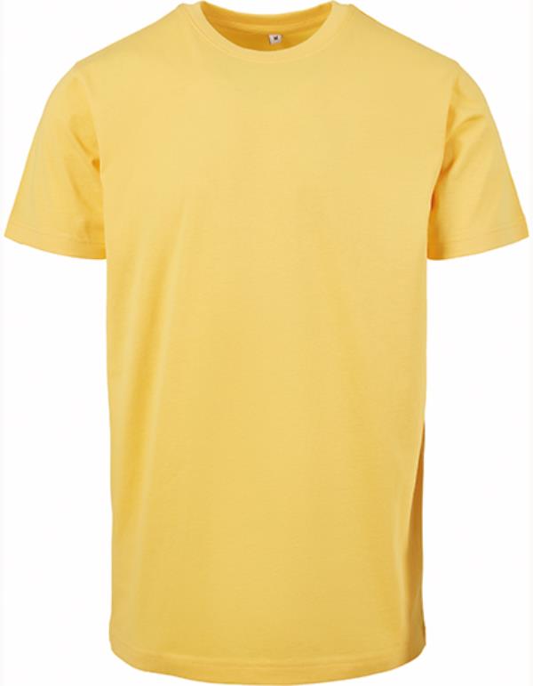 Build Your Brand - Rond Hals T-Shirt - Taxi Yellow