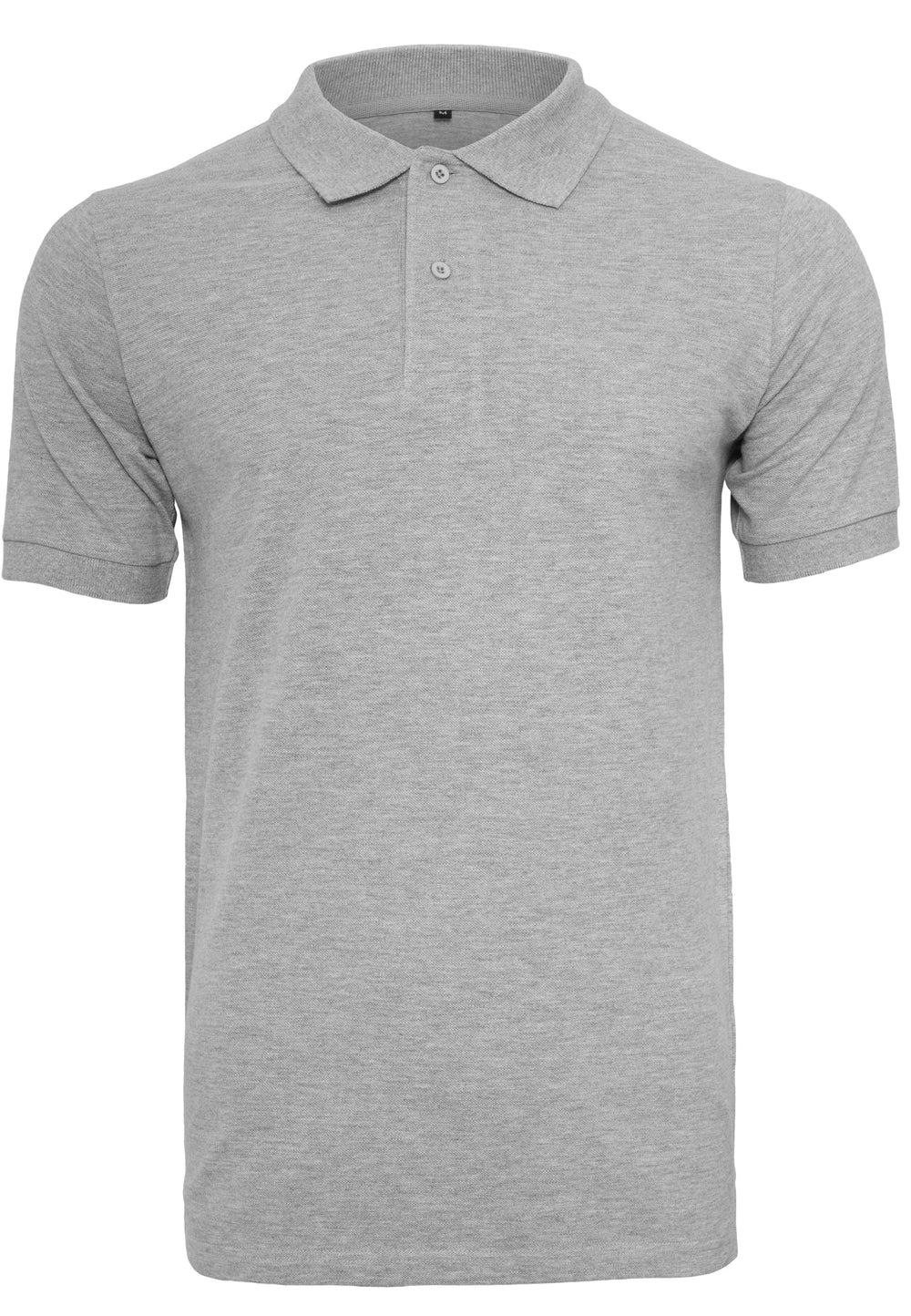 Build Your Brand - Piqué Polo - Heather Grey