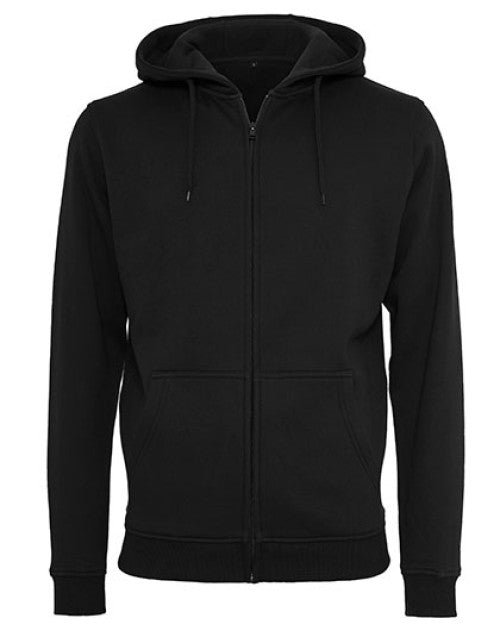 Build Your Brand - Heavy Zip Hoody - Black