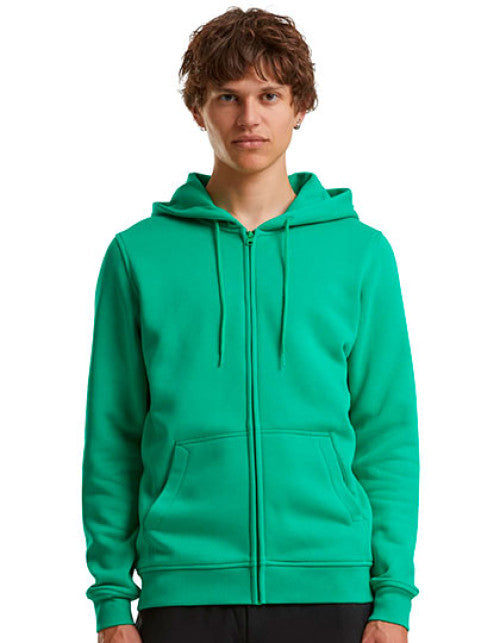 Build Your Brand - Heavy Zip Hoody - Grass Green