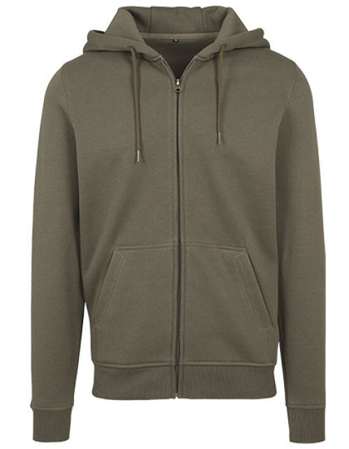 Build Your Brand - Heavy Zip Hoody - Olive