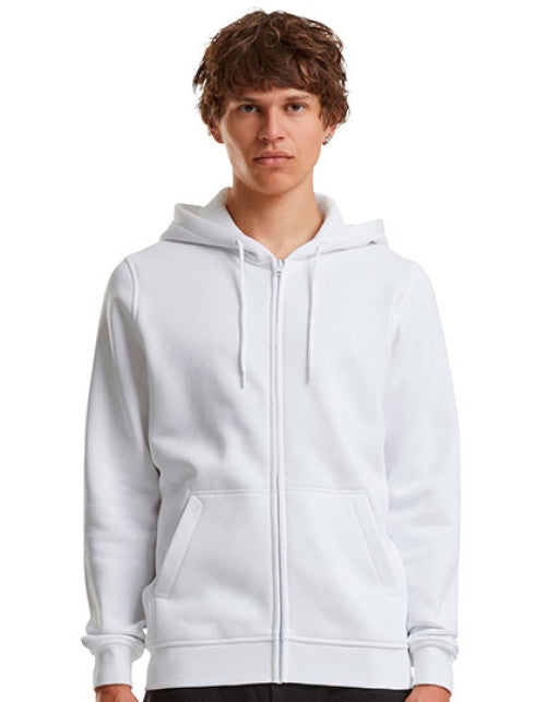 Build Your Brand - Heavy Zip Hoody - White