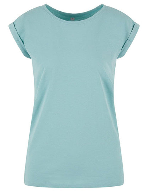 Build Your Brand - Ladies´ Extended Shoulder Tee - Blue Mint