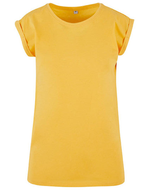 Build Your Brand - Ladies´ Extended Shoulder Tee - Dimyellow