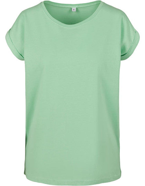 Build Your Brand - Ladies´ Extended Shoulder Tee - Neo Mint