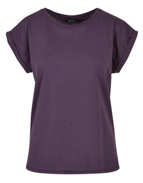 Build Your Brand - Ladies´ Extended Shoulder Tee - Purple Night