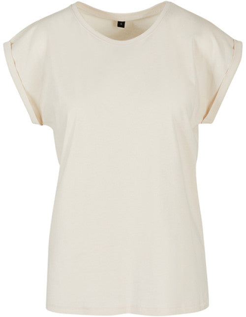 Build Your Brand - Ladies´ Extended Shoulder Tee - Sand