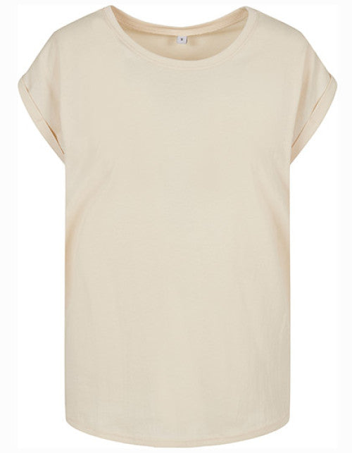 Build Your Brand - Ladies´ Extended Shoulder Tee - White Sand