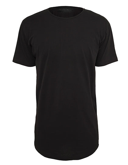 Build Your Brand - Shaped Long T-Shirt - Black