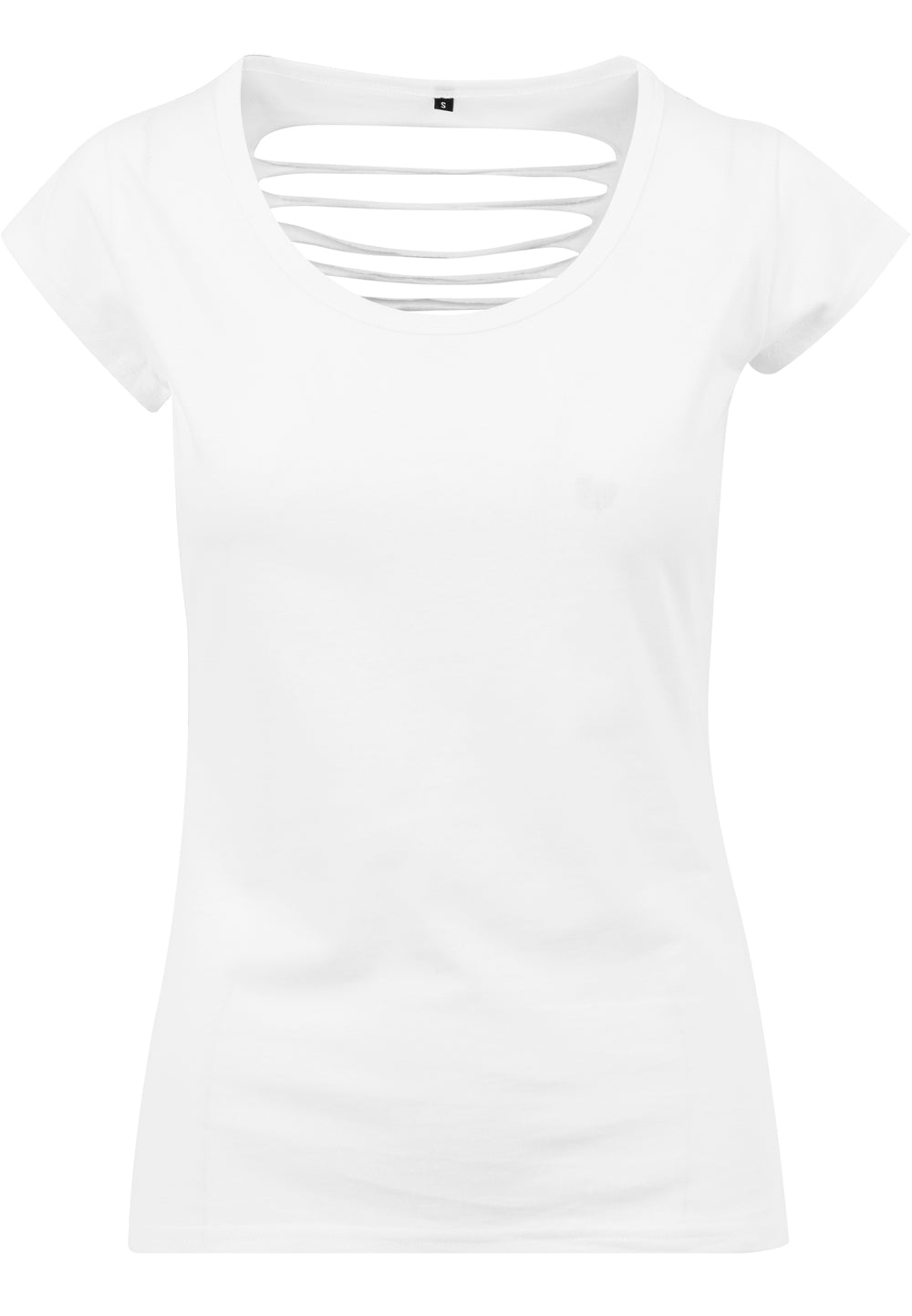 Build Your Brand - Back Cut Dames T-Shirt - White