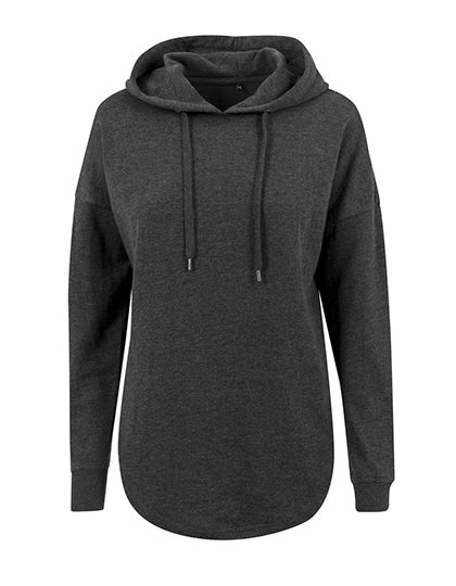 Build Your Brand - Oversized Dames Hoodie - Charcoal (Heather)
