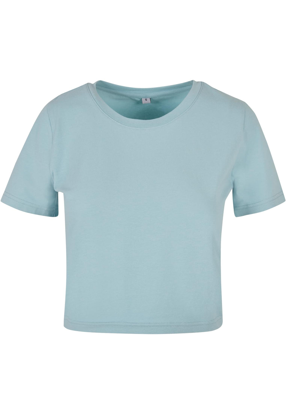 Build Your Brand - Cropped Dames T-Shirt - Ocean Blue
