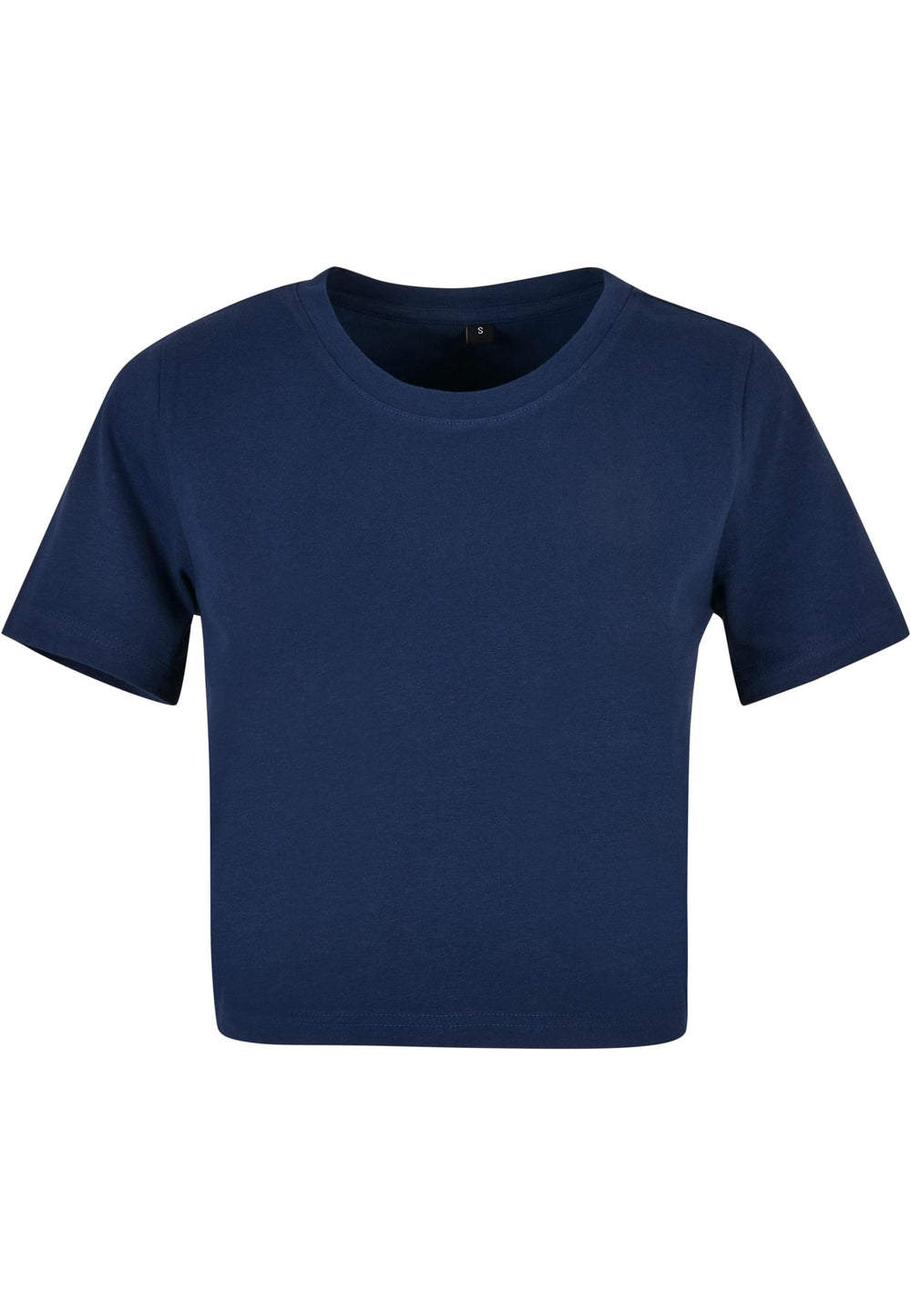 Build Your Brand - Cropped Dames T-Shirt - Light Navy