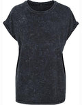 Ladies´ Acid Washed Extended Shoulder Tee