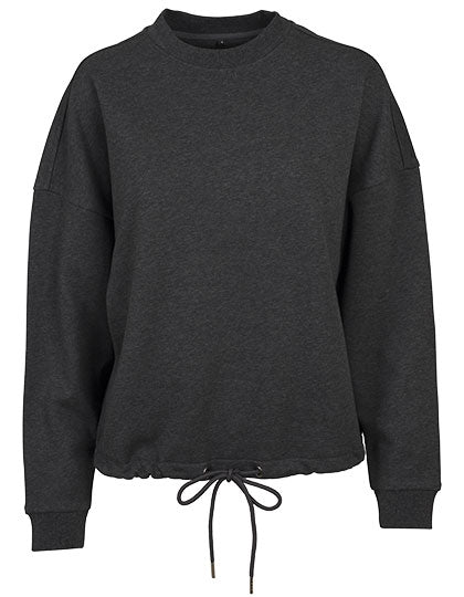 Build Your Brand - Oversized Dames Sweater - Charcoal (Heather)