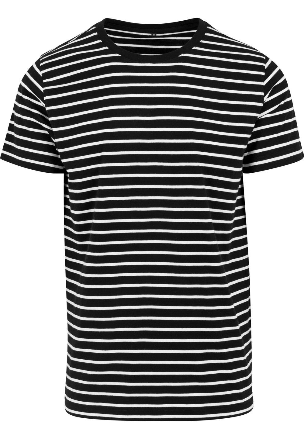 Build Your Brand - Gestreept T-Shirt - Black/White
